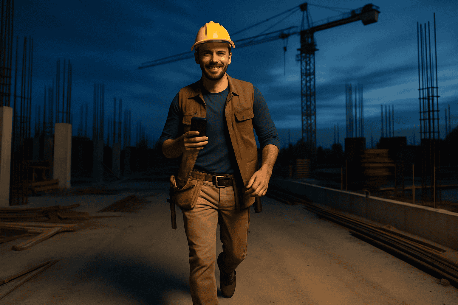 Craftsman using Memoro AI App for recording